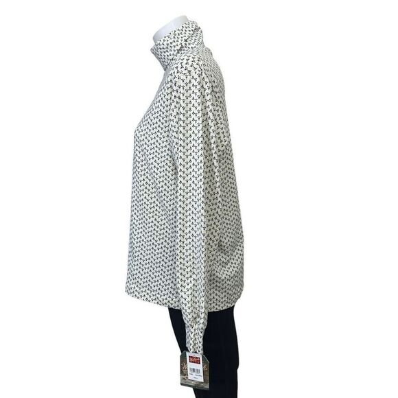 WOOLRICH Womens Parchment‎ Turtle Neck Nylon Blend Stretchy Sweater size S New - Picture 4 of 10